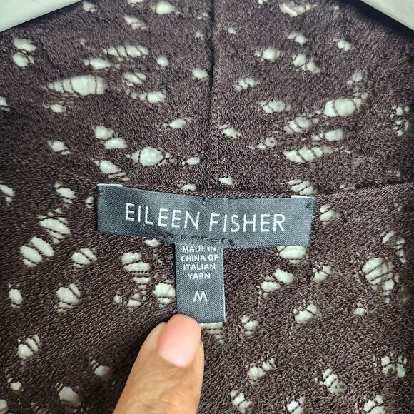 Eilleen Fisher Brown Knit Cardigan - Picture 3 of 4